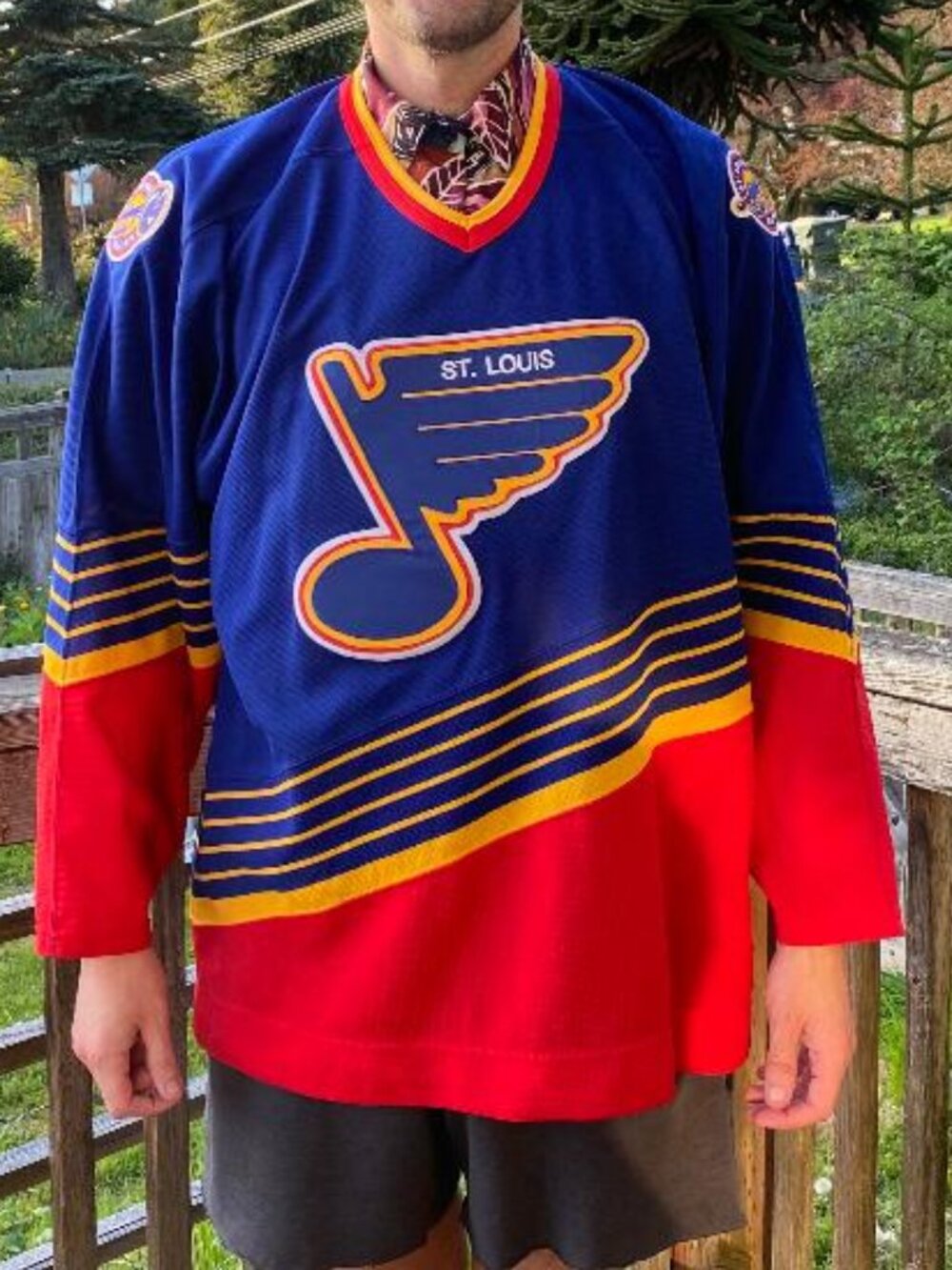 1990s CCM St. Louis Blues NHL hockey jersey